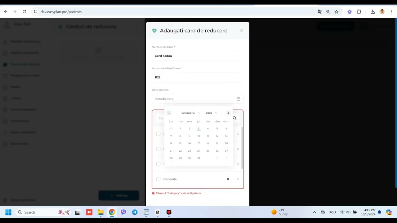 Ghid de utilizator - PACIENȚI | EasyPlan